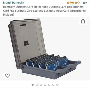 Hamosky Business Card Holder Box Business Card Box Business Card File…..